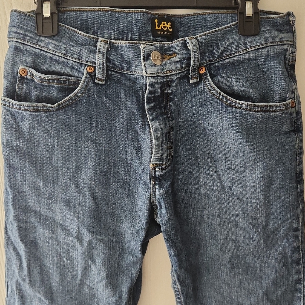 Lee Men's Denim Straight Jeans in Blue
